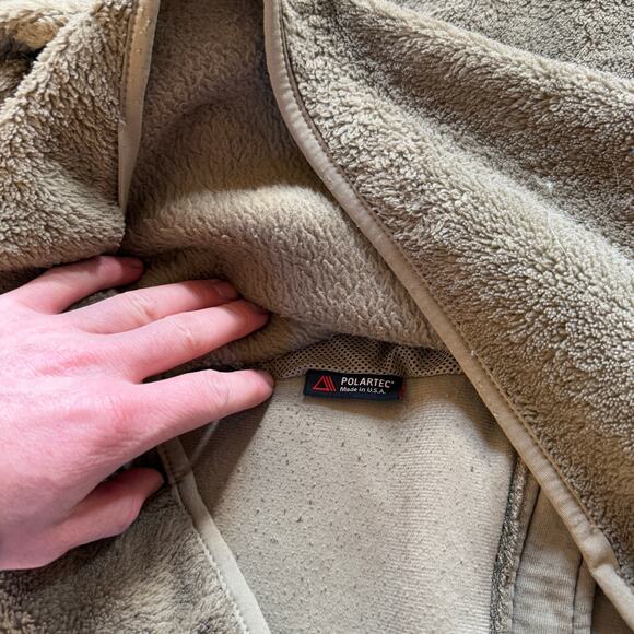 Men's Gen III U.S. Army Military Issue Polartec Green Fleece Zip Up Jacket Sz L - Picture 9 of 9